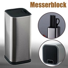 Edelstahl Messerblock ohne