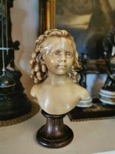 Original Jugendstil Büste von Houdon 35cm Antik Skulptur Figur Frankreich ~ 1890