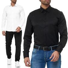 Hemd Herren Modern Fit Business Freizeit Hochzeit Bügelleicht Hemden Langarm