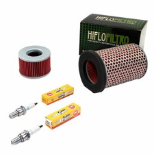 Wartungspaket für Honda CX500 C CX 500 E 1977-86 Luftfilter+Ölfilter+Zündkerzen