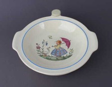Wächtersbach Keramik Kinderteller Warmhalteteller Gänseliesel 1920er Jahre