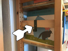 Regalstreben / Buchstützen (Paar) passend für IKEA IVAR 30 cm, Haken-tauglich
