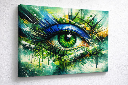 Abstraktes auge wandbild - abstraktes, –