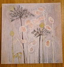 Wandbild Leinwandbild Kunstdruck Blumen Pastellfarben Kunst Wie Neu