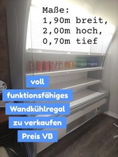 Vollfunktionsfähiges Wandkühlregal ( Kühlregal, Wandregal mit Kühlung)