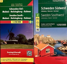 Straßen- und  Freizeitkarte Schweden Süd & Südwest, 1:250.000, Freytag & Berndt