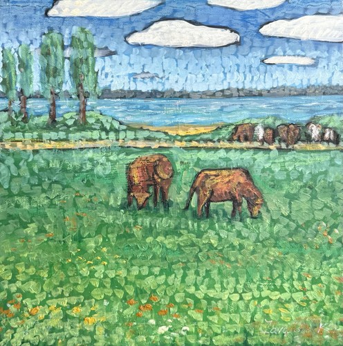 Original gemälde landschaft - gemälde,