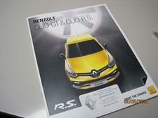 Prospekt Renault Clio GT, RS mit Preisliste von 2013 (EB30)