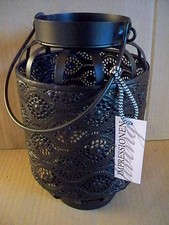 Laterne Windlicht schwarz