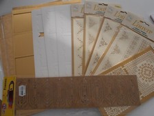 Hobbyauflösung Laser Stanzteile AVEC, goldenen Quadrate, Mini Kärtchen Rahmen...