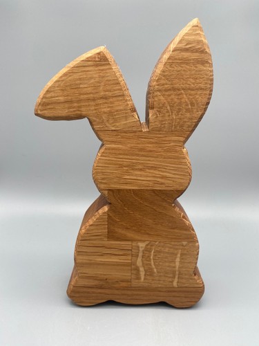 Holz hase groß - hase, eichenholz