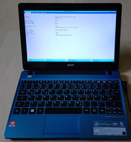 Laptop acer aspire one - 11.6",