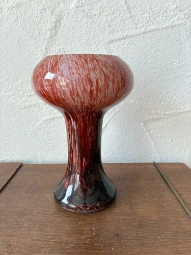 Vintage glasvase pokalvase - /,