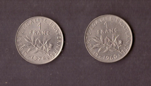 Frankreich franc 1960 1974 - frankreich, 1