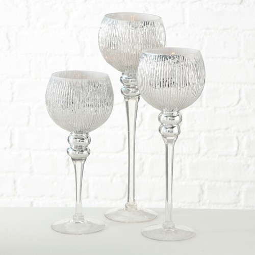 Windlicht manou 3er set glas - windlicht,