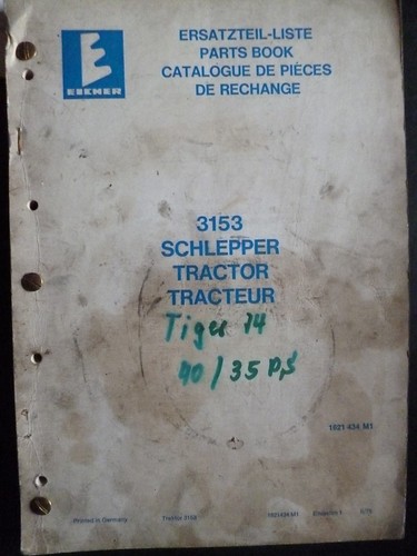Eicher schlepper 3153 - eicher,