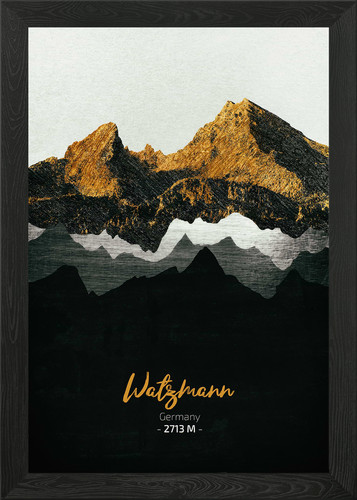 Watzmann gerahmtes wandbild - watzmann,