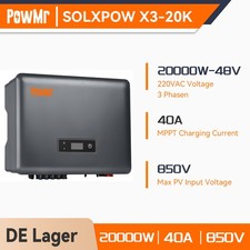 PowMr 20000W Hybrid Wechselrichter 3 Phasen Photovoltaik VDE4105 WIFI 2 MPPT