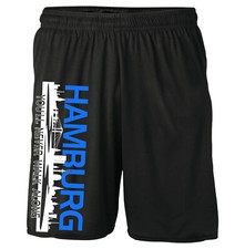 Hamburg Skyline Kurze Hose | Sommer Shorts Freizeithose Sport | Größe M