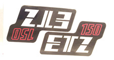 2x Aufkleber MZ ETZ 150
