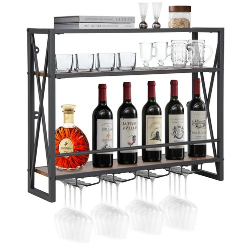 Ebenen weinregal wandmontage - 3,