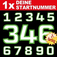 2 Farben Motorrad Startnummer