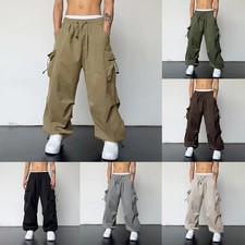 Herren Oversized Jogginghose Baggy Vintage Y2k Hip Hop Weites Bein Freizeit Stre