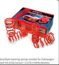 AutoStyle Tieferlegungsfedern IA62788 VW Golf 8 Variant 1.5 eTSI 150PS – Neu 