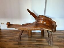 EXKLUSIVE SITZBANK WURZELHOLZBANK GARTEN-SITZ-BANK SCHNITZKUNST HANDARBEIT