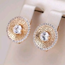 Luxus Ohrringe Huggie 585er