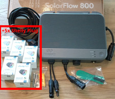 Zendure SolarFlow 800 Hybrid-Mikrowechselrichter + 5x Shelly Plus Plug S NEUWERT