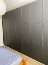 Kleiderschrank PAX Ikea dunkelgrau gebraucht leichte gebr.Spuren ohne Innenteile
