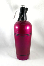 alter Sodasyphon Syphon Sodasiphon - schwarz/violett, 50er Jahre