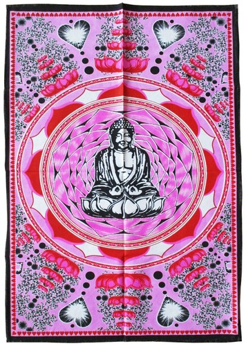 Buddha stoffbild wandbehang - buddha,