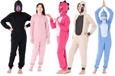 Ladeheid Mädchen Schlafoverall Tiermotiv Mit Kapuze Baumwolle Pyjama 164-167