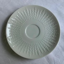 Hutschenreuther Exzellenz weiß Unterteller für Suppentasse 50er Jahre 16,3 cm