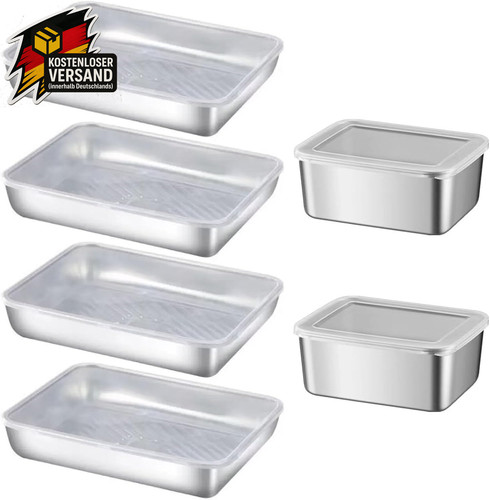 Edelstahl frischhaltedosen set - frischhaltedosen,