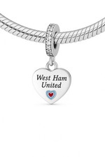 STERLING SILBER 925 ⚽️ HÄMMER WEST HAM INDIVIDUELL FUSSBALL FAN GESCHENK CHARM
