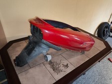 Aprilia SR50 WWW AC - Heck & Seitenverkleidung hinten, Verkleidung 2T Rot ~1998