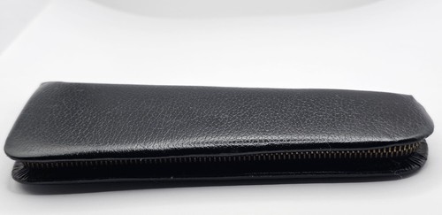 Vintage leder etui - vintage, füllhalter