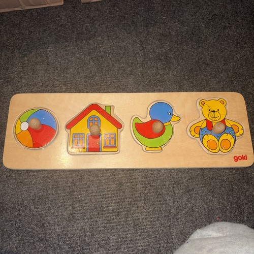 Kinder holz steckpuzzle - kinder,