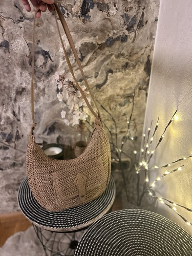 Damen schultertasche stroh - schultertasche,