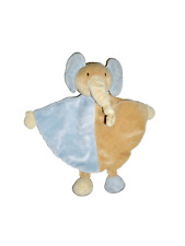 WIE NEU * Schmusetuch blau braun Topolino Elefant Schnuffeltuch Kuscheltuch