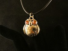 Eule Pink  Anhänger mit Kette