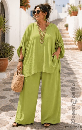 Lagenlook tunika bluse - tunika,