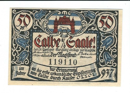 Notgeld calbe saale - calbe, stadt