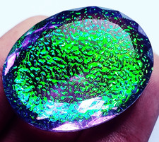 Zertifiziert 125 Bis 130 Ct Natur Monarch Doppel Feuopal Lose Edelstein Oval