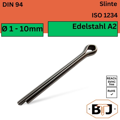 Din splinte edelstahl - splinte, v2a