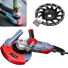 Gebraucht Betonschleifer Betonfräse Winkelschleifer Set+180mm Diamantschleiftopf