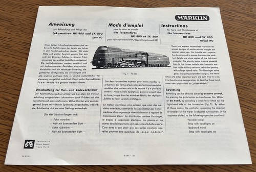 Für märklin 800 und sk - 800,
